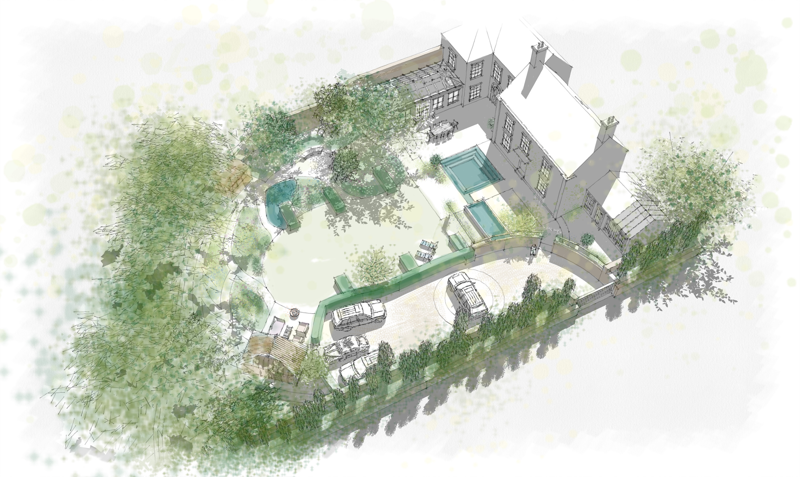 walled garden layout top plans