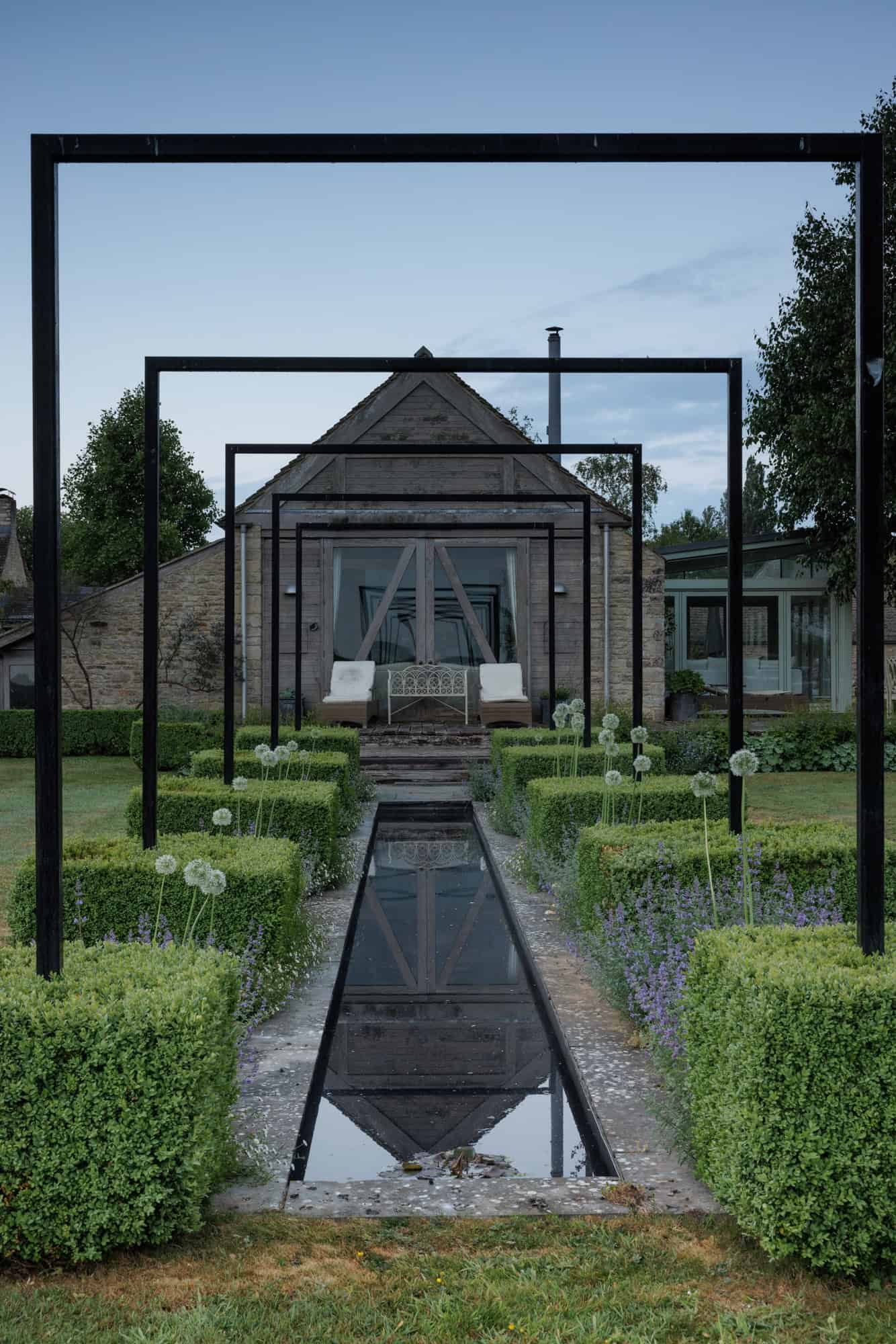 structural frame works, reflections, symmetry and barn conversions  